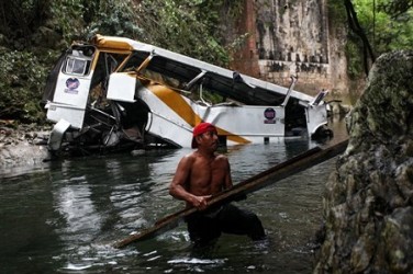 APTOPIX Mexico Bus Crash